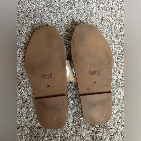 Chloe Woody Sandals 36 Desert Beige - Picture 6 of 6